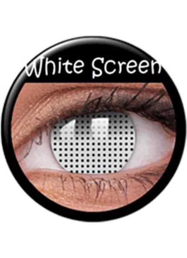 Lentilles cosmétiques WHITE SCREEN hebdomadaires