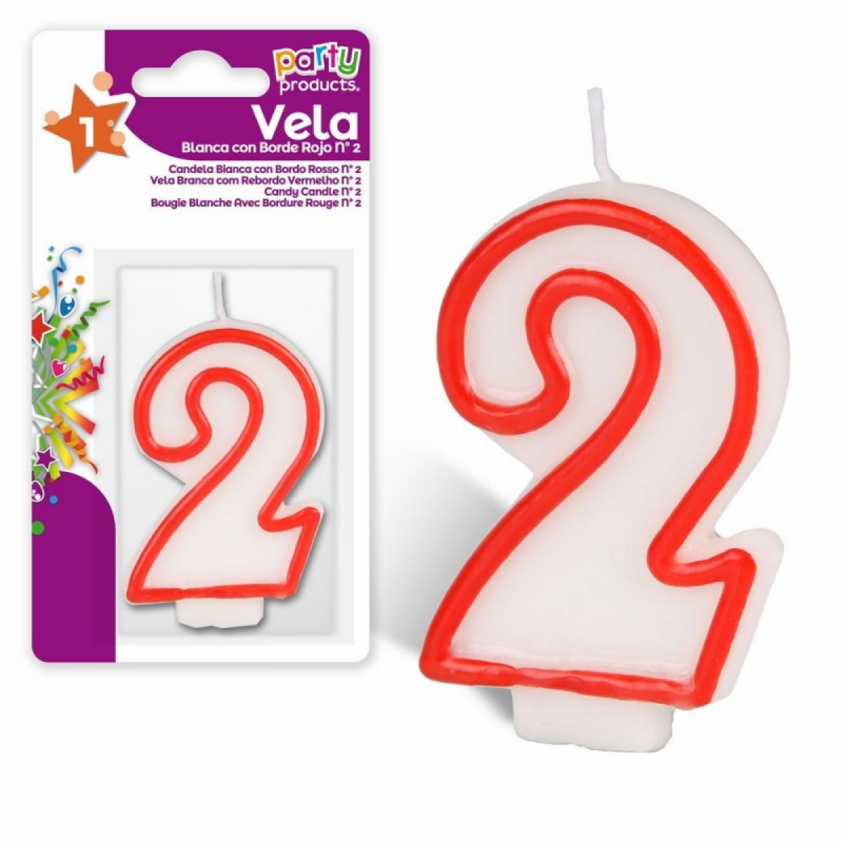 Bougie anniversaire chiffre 2