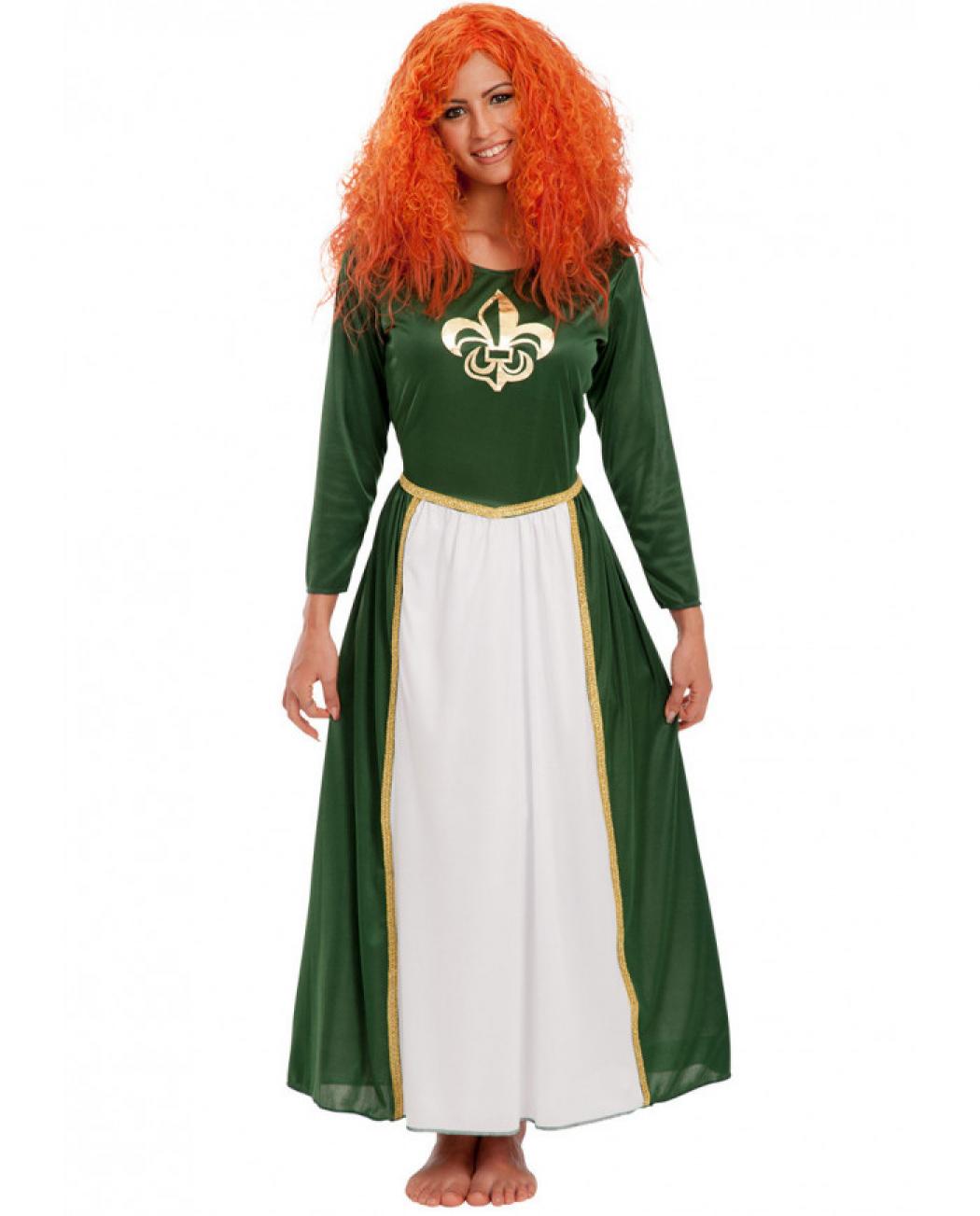 Robe médiévale verte taille S/M