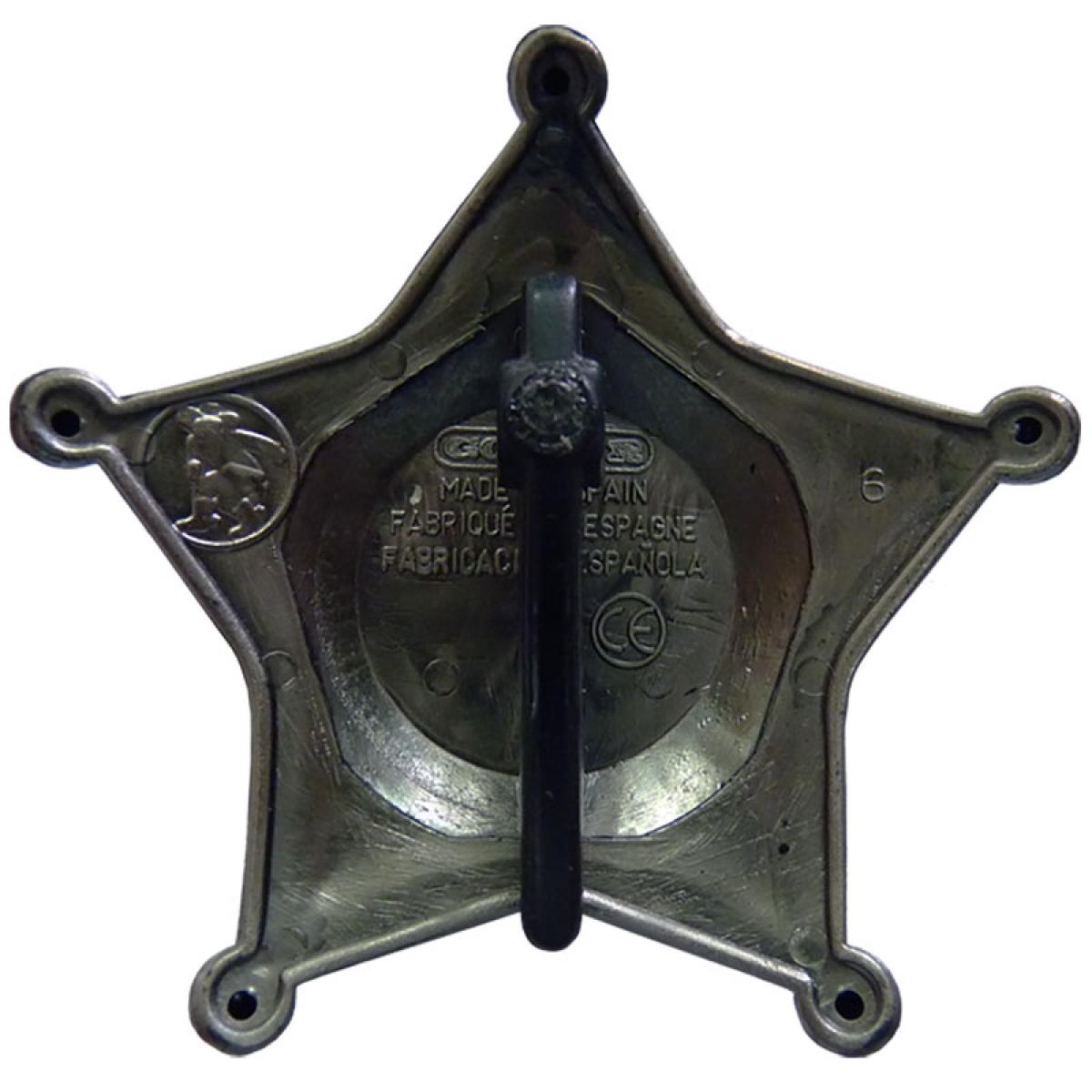 Menottes western en métal réalistes étoile sheriff enfant