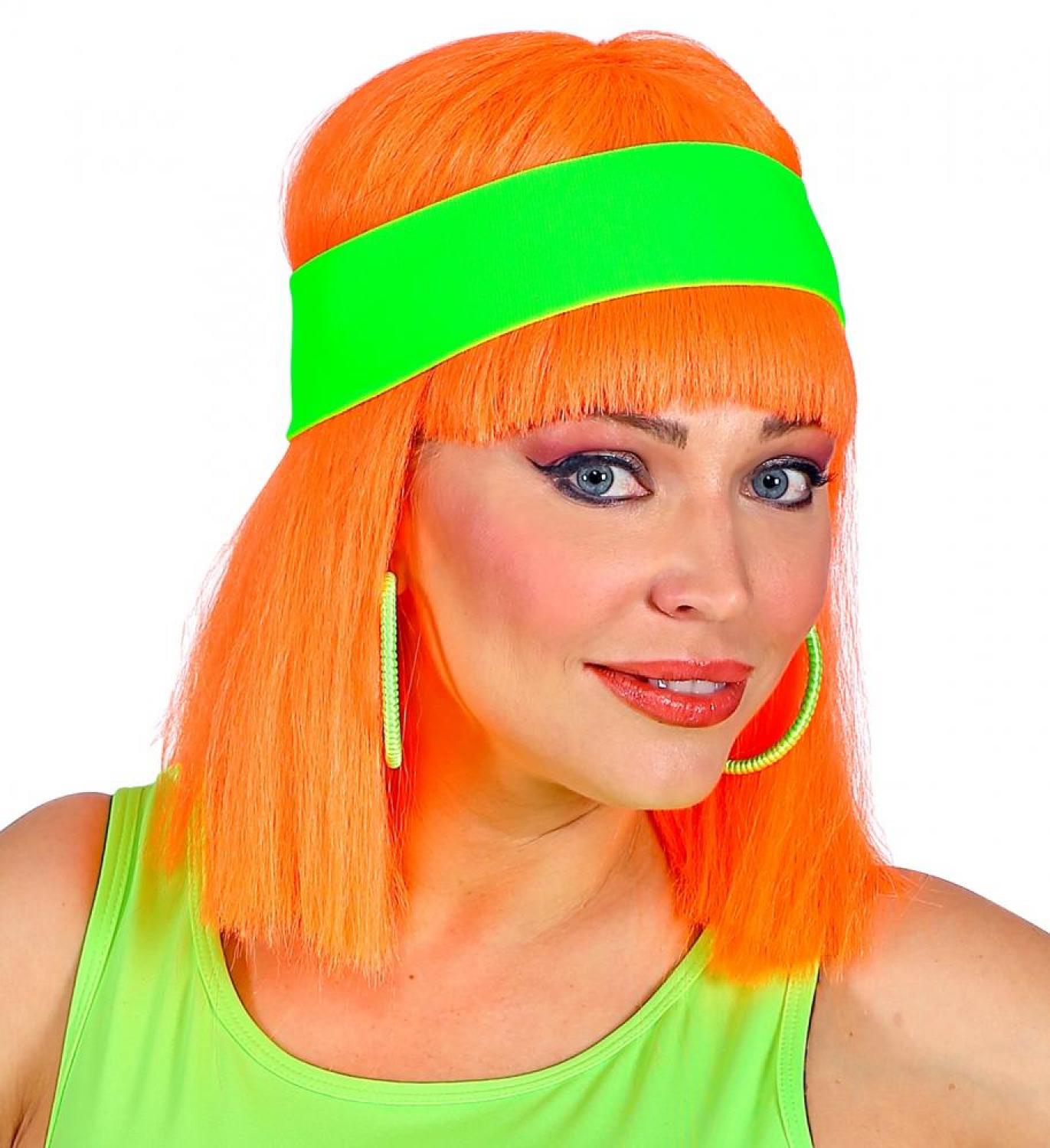 Bandeau élastique fluo pour cheveux vert