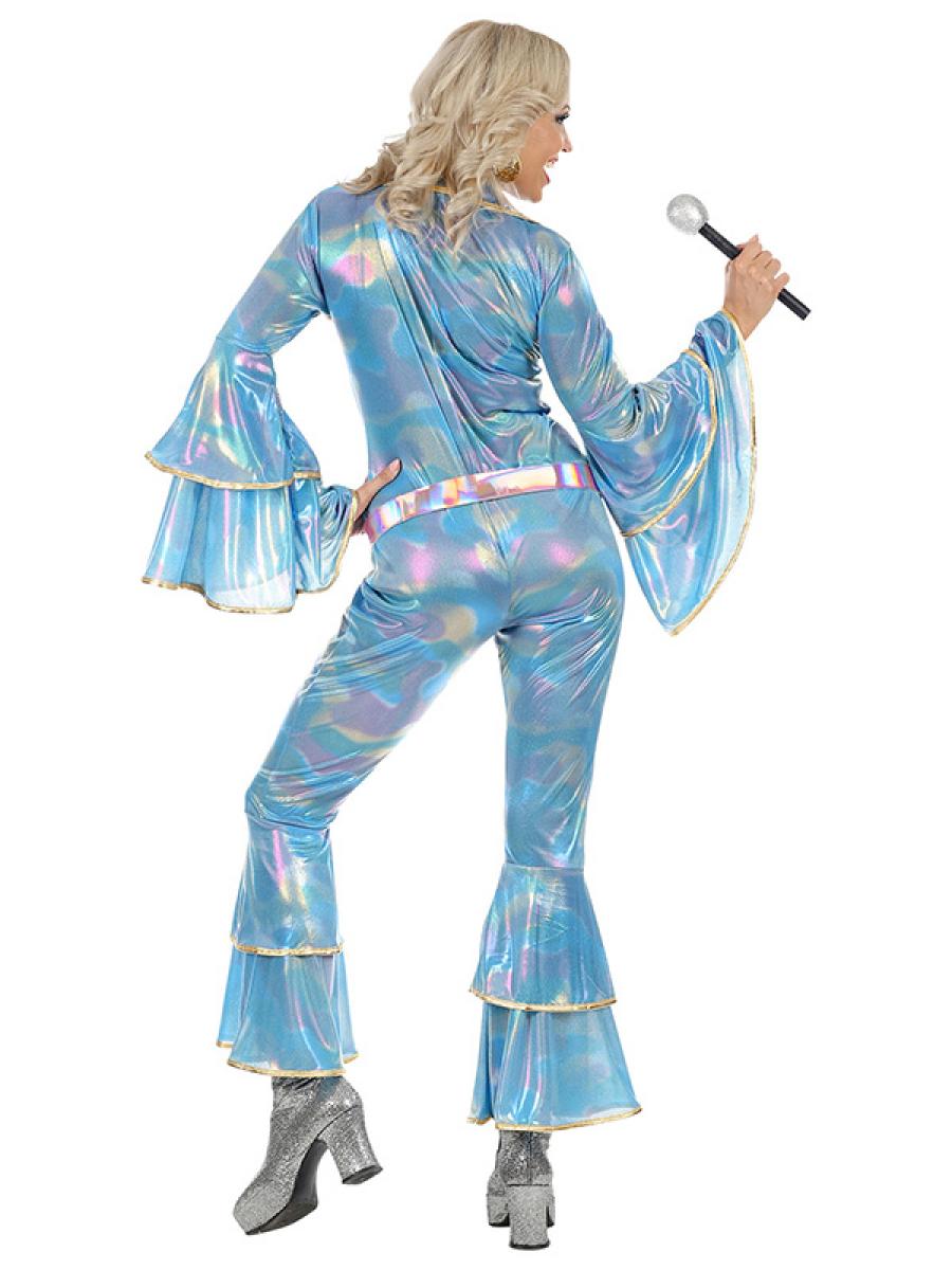 Combinaison disco fever bleue taille L