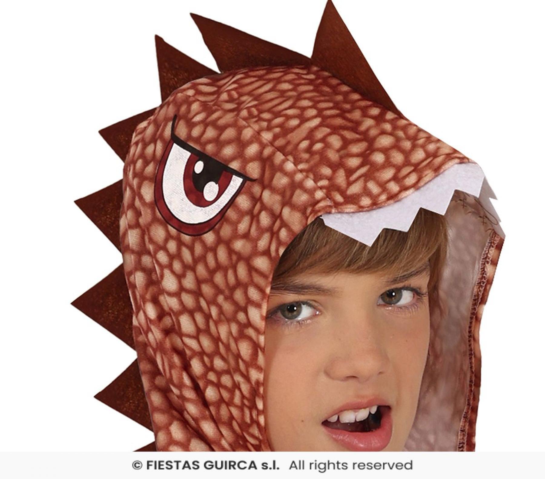 Dinosaure marron taille 7/9 ans