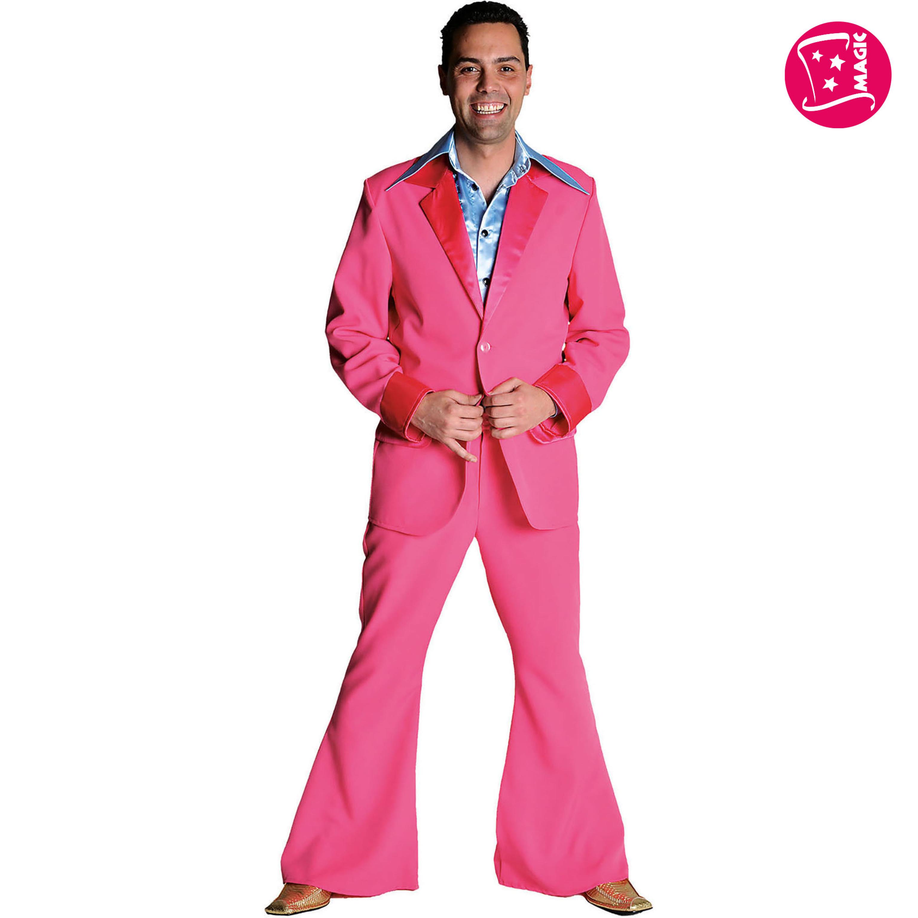 Costume forever rose fuchsia années 70 taille S