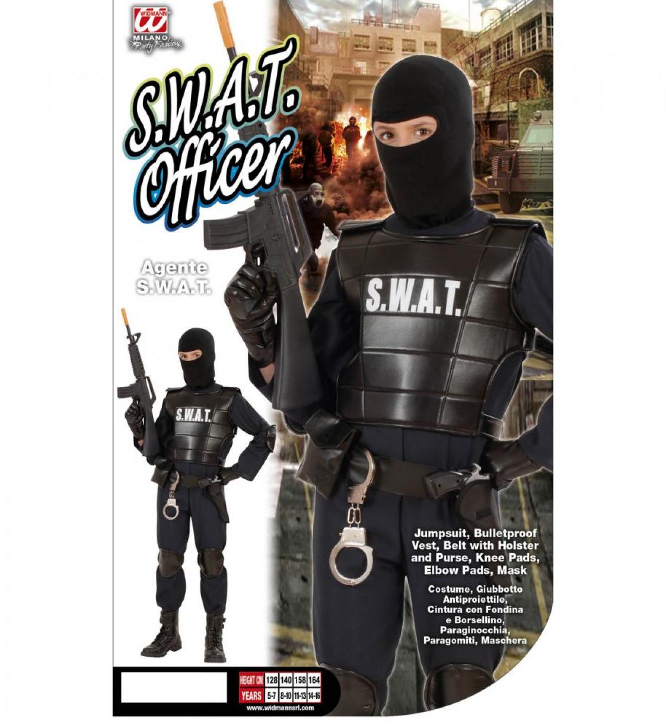 Agent de police SWAT taille 4/5 ans