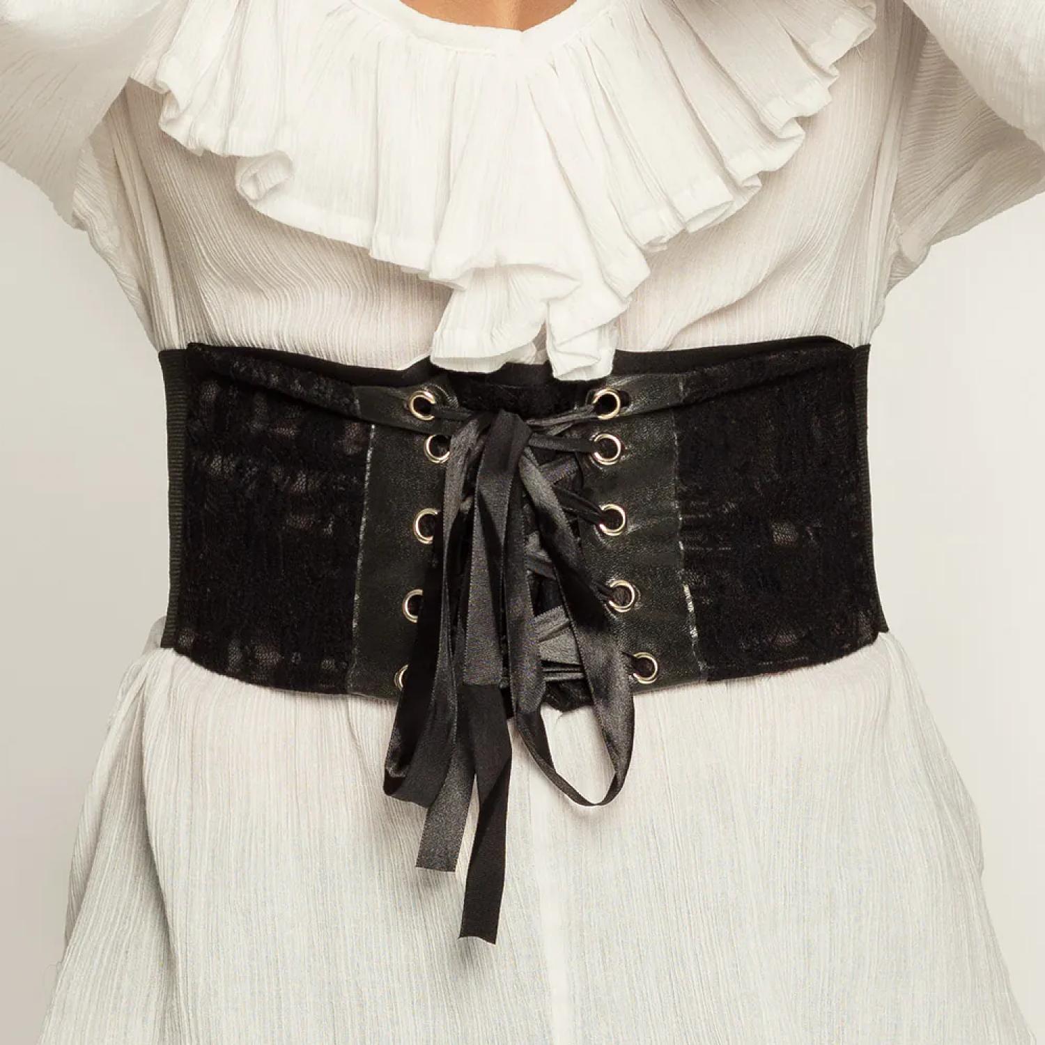 Ceinture corset noir