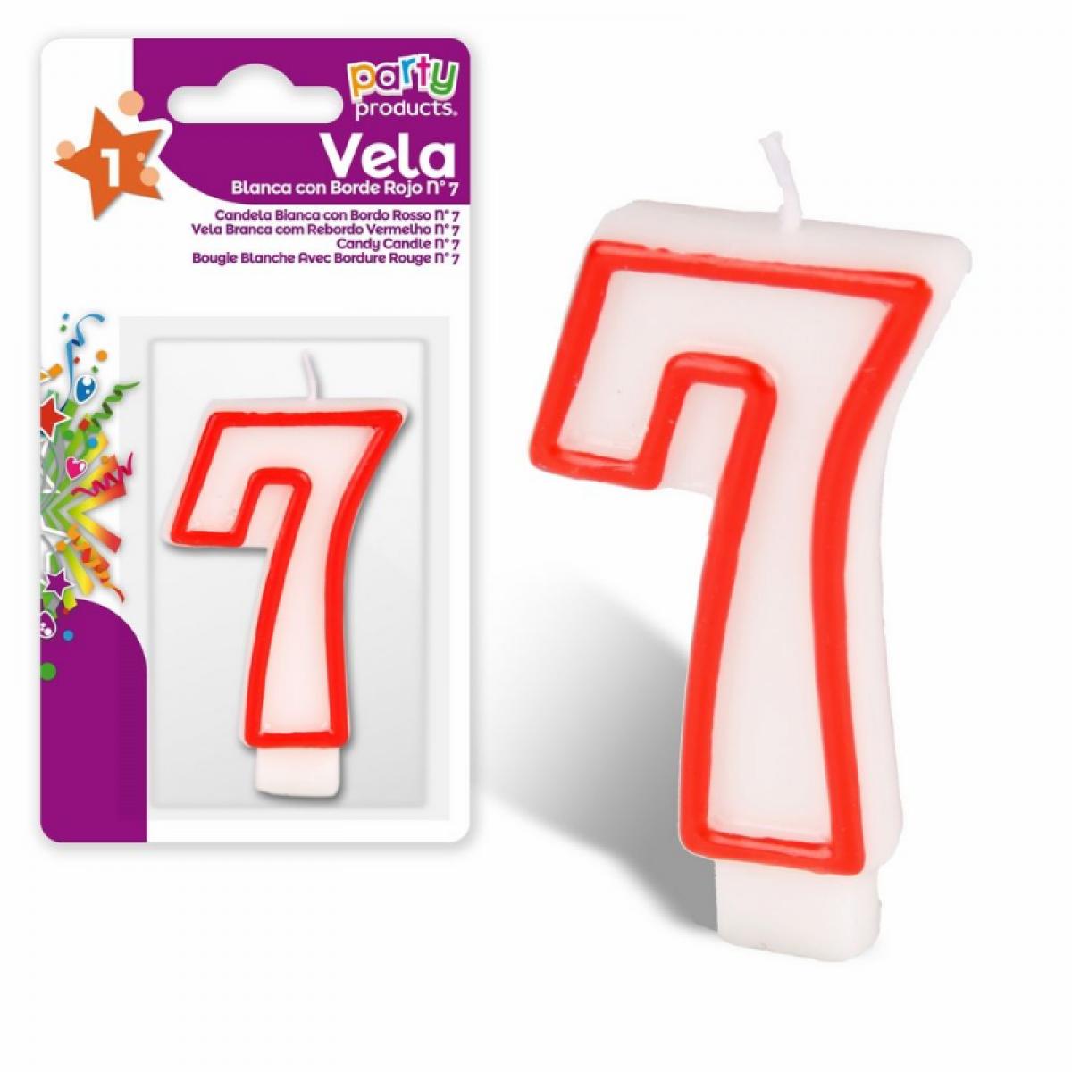 Bougie anniversaire chiffre 7