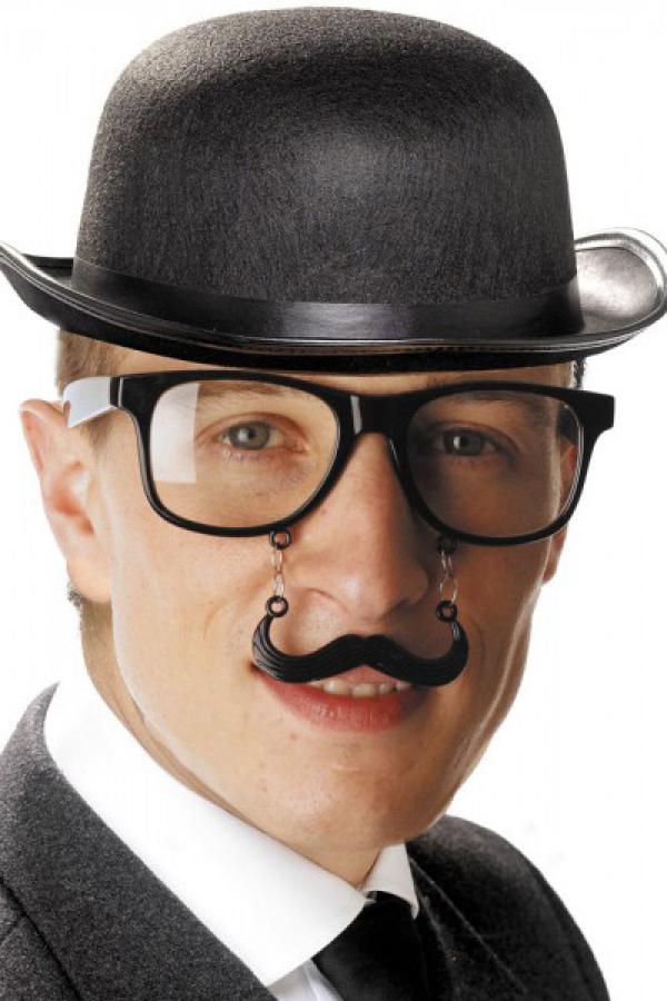 Lunettes avec moustaches