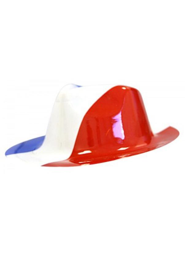 Chapeau borsalino pvc tricolore