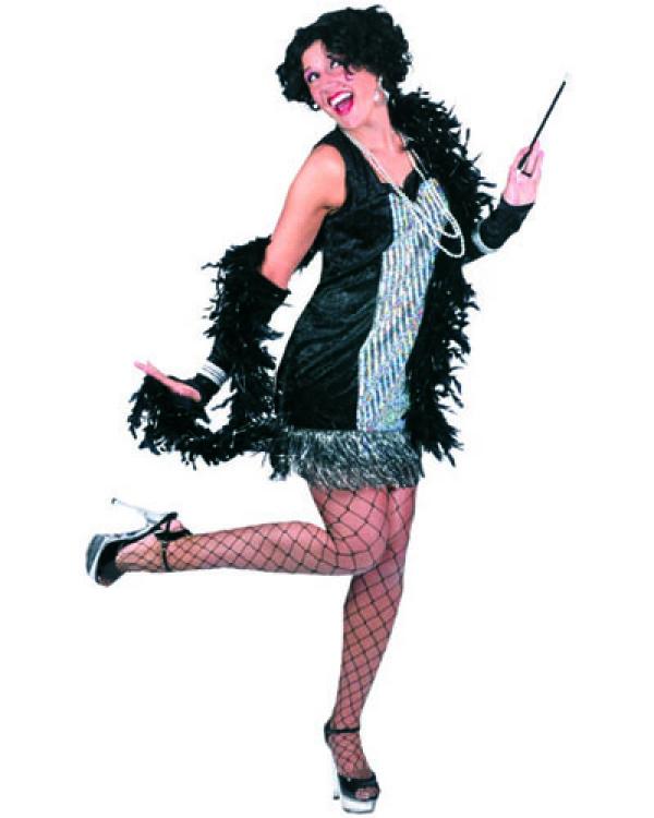 Robe Charleston noire et argent taille 40/42