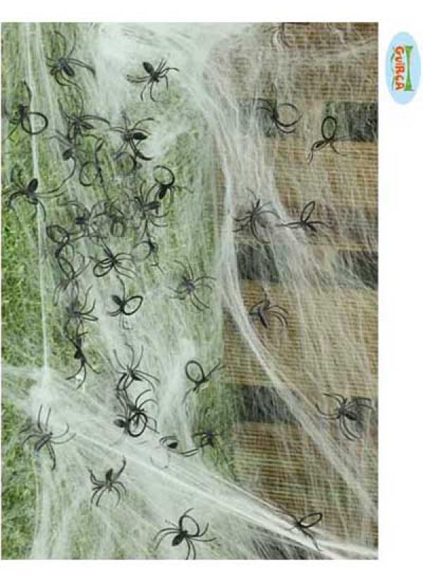 Sac de 50 araignées plastique