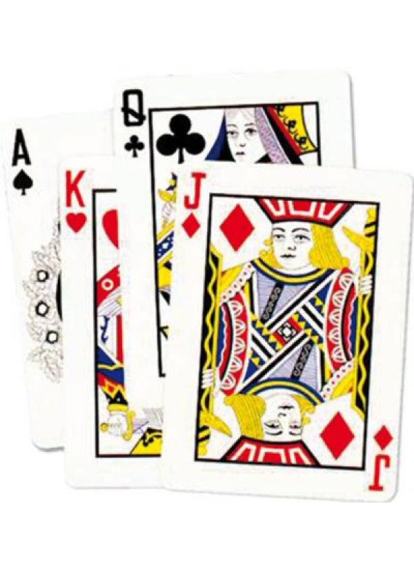 4 Cartes a jouer de 54 cm
