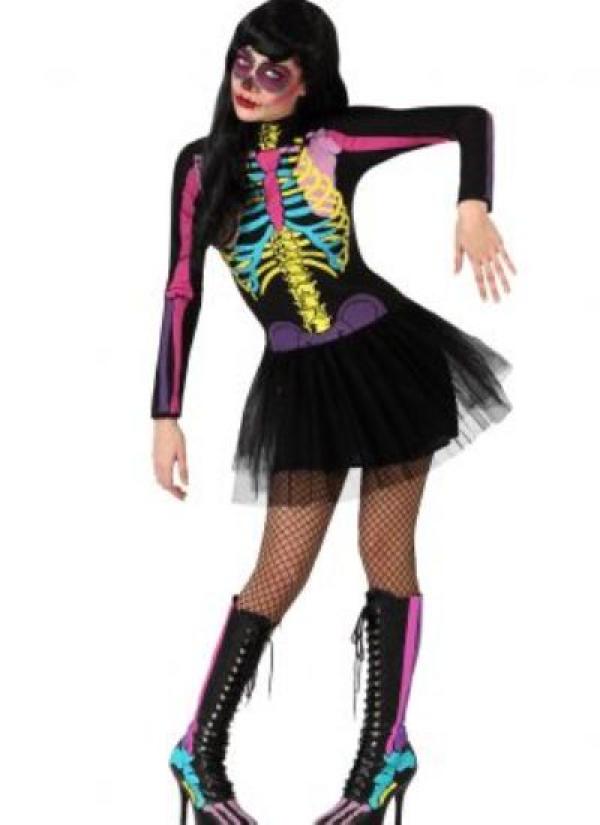 Squelette sexy couleur taille M/L