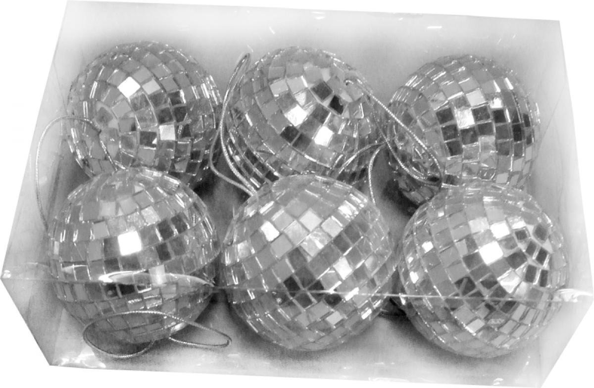 6 Boules à facettes de 6 cm