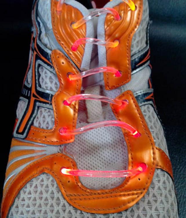Lacets lumineux LED fluo