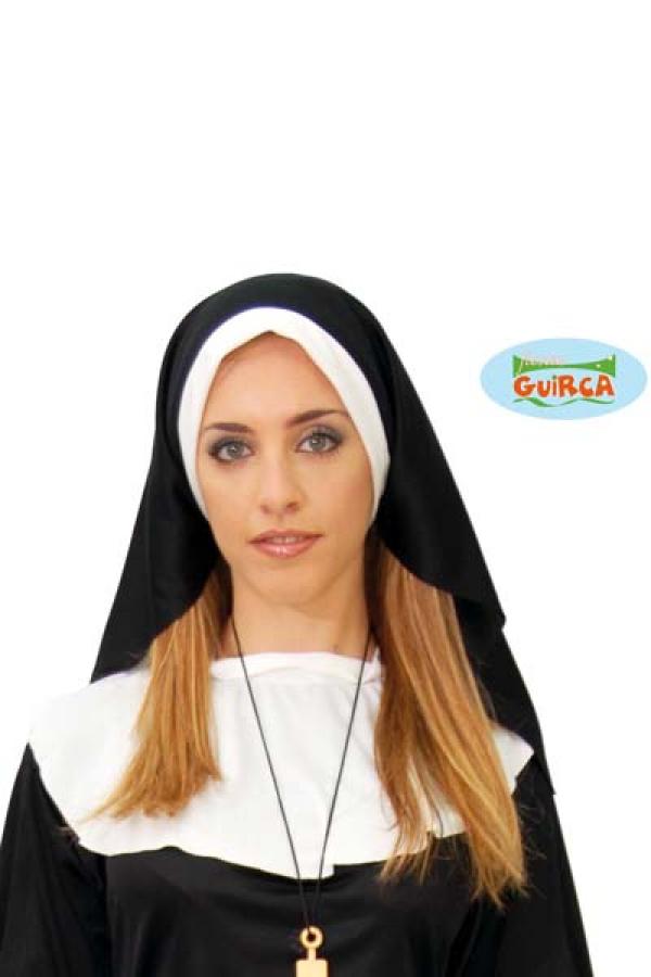 Coiffe religieuse soeur avec collerette