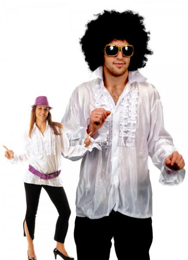 Chemise disco blanche M/L