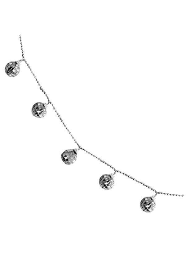 Guirlande disco boules à facettes 165cm