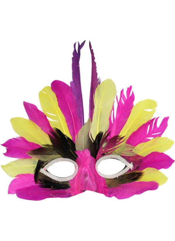 Loup plumes coloris assortis