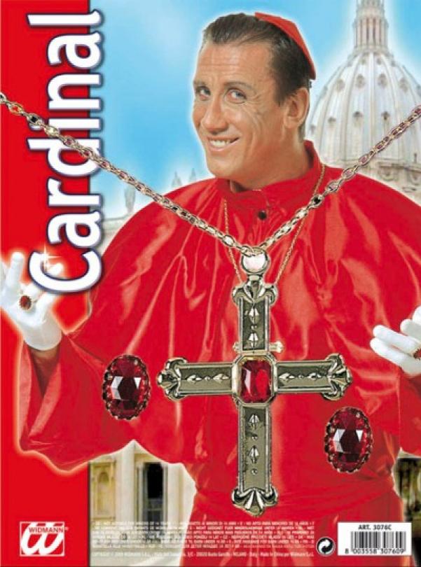 Bijoux croix et 2 bagues cardinal