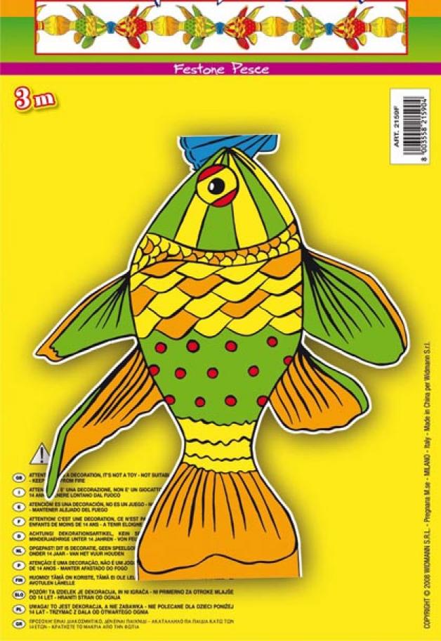 Guirlande poisson 3 mètres