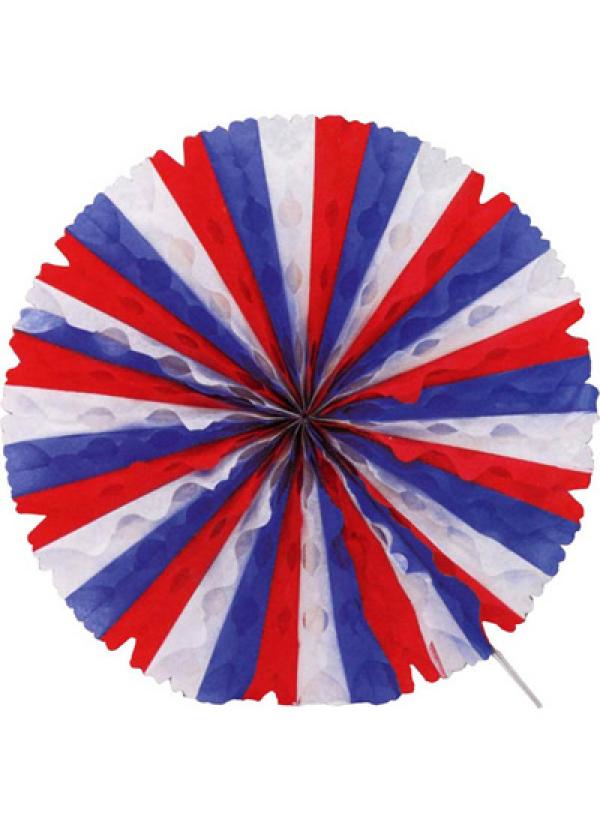 Eventail tricolore 50 cm