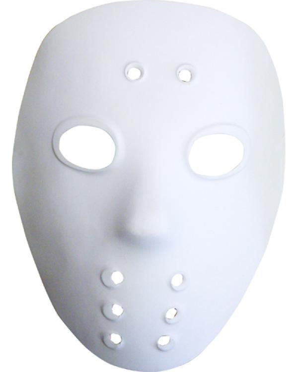 Masque de hockey blanc