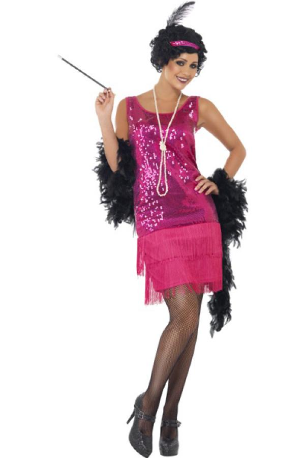 Robe Charleston fuchsia taille S/M