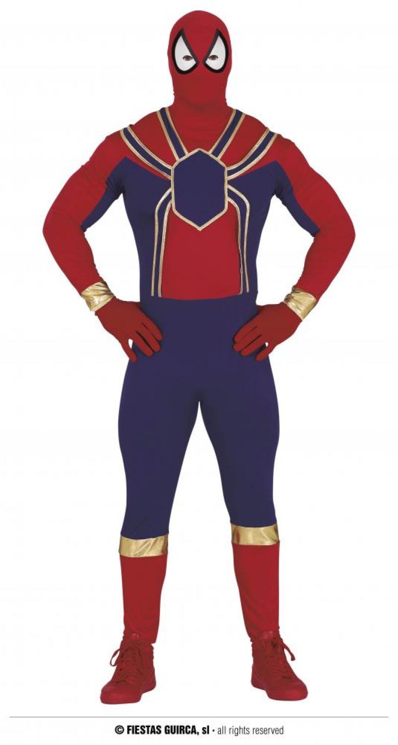 Spider Héros homme en spandex taille M/L