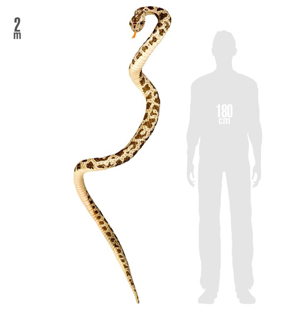 Serpent 200cm en peluche pour décoration