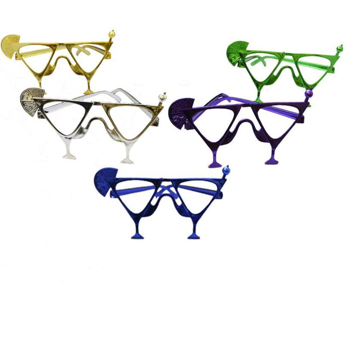 Lunette cocktail effet métallisé