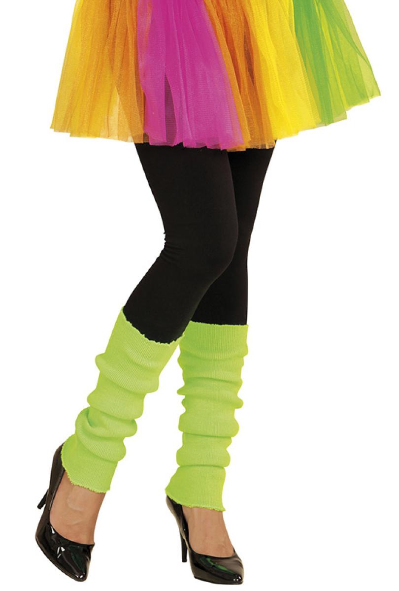 Chaussettes de danse jambières fluo verte