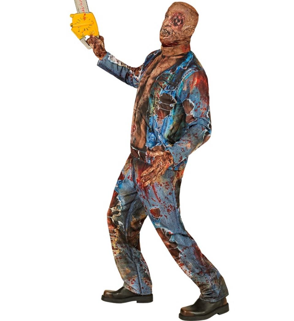 Déguisement effet réaliste zombie imprimé Fast Costume intégral taille XXL