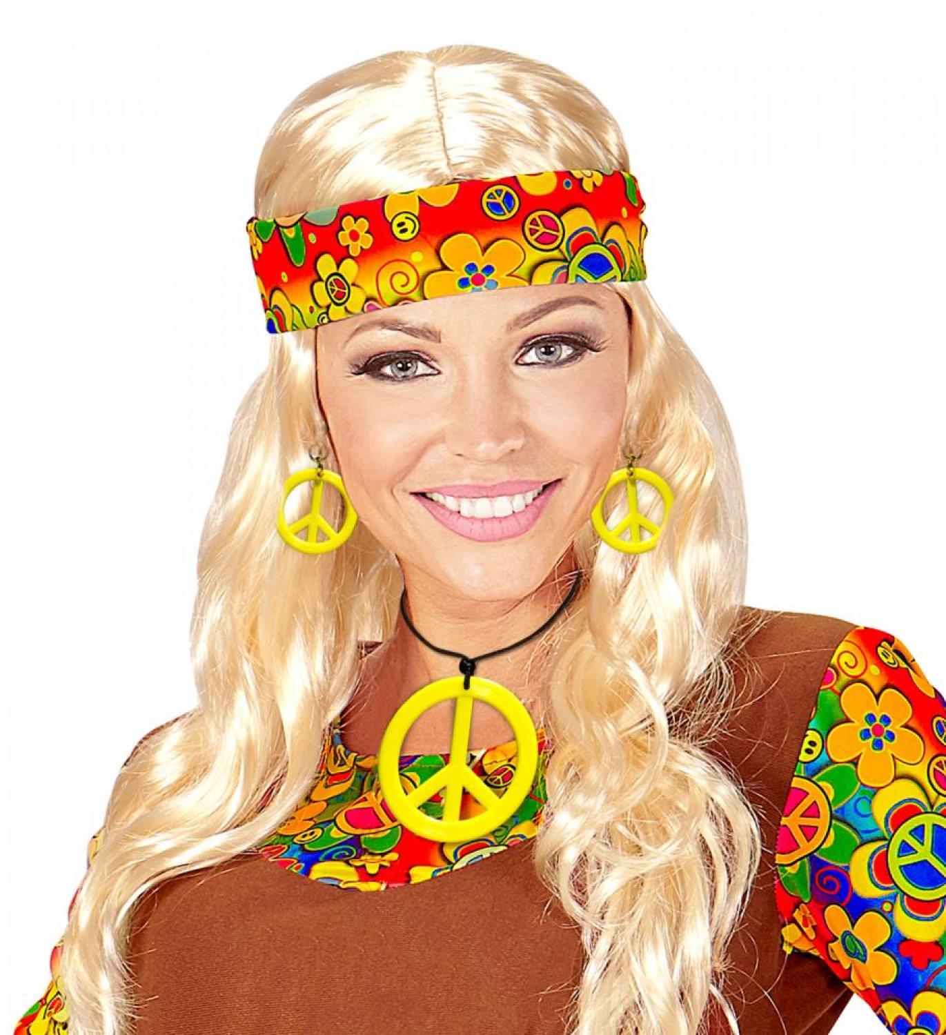 Set hippie fluo jaune