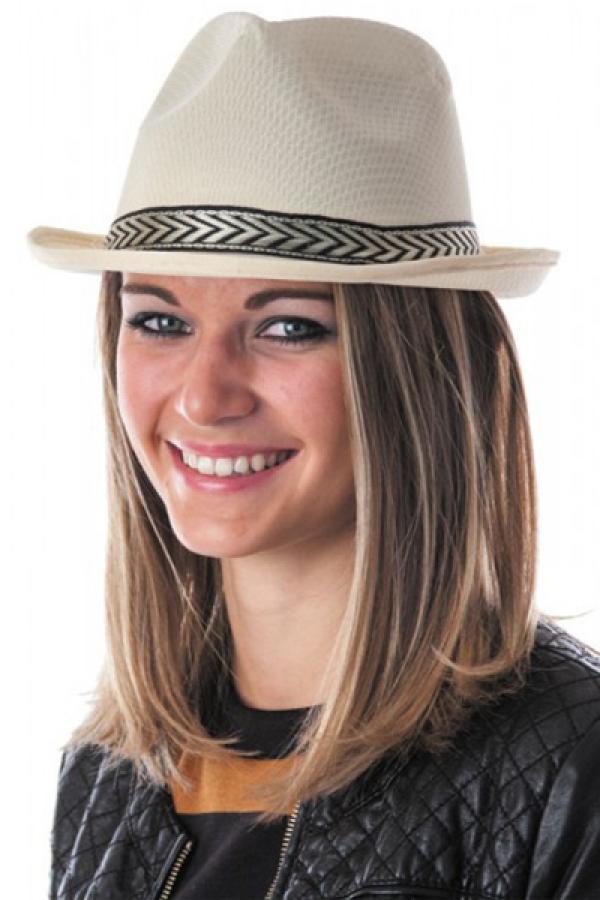 Borsalino polyester crème