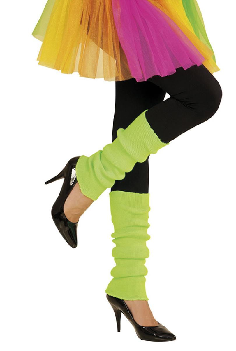 Chaussettes de danse jambières fluo verte