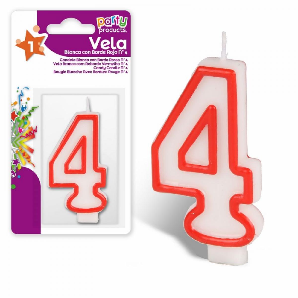 Bougie anniversaire chiffre 4