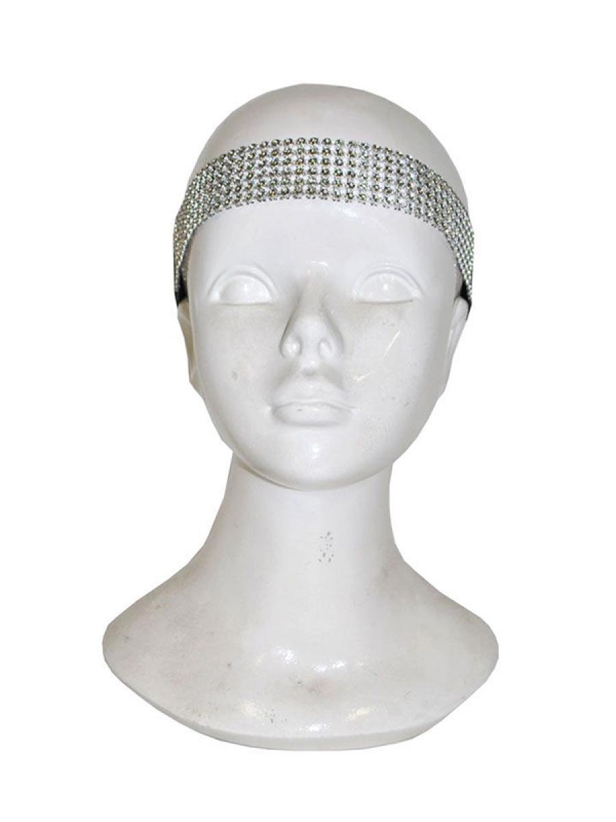 Bandeau de tête Strass argent