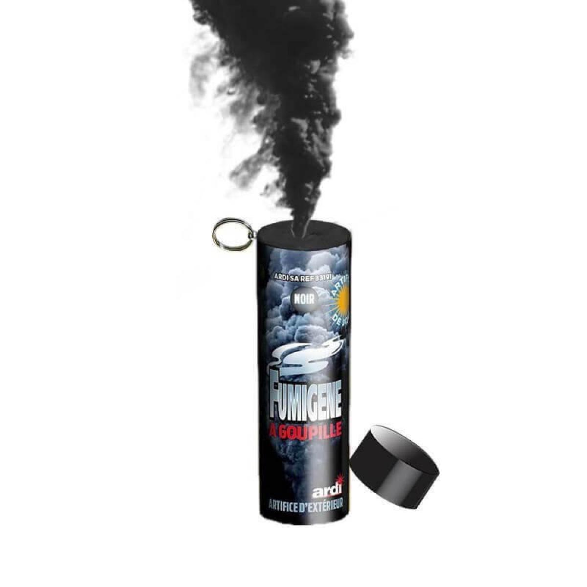 Fumigène à goupille 1mn noir pas cher