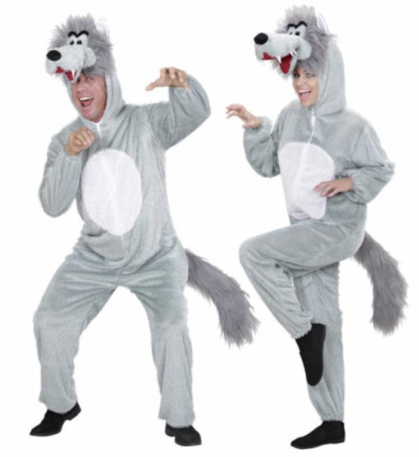 Loup GRIS taille XL