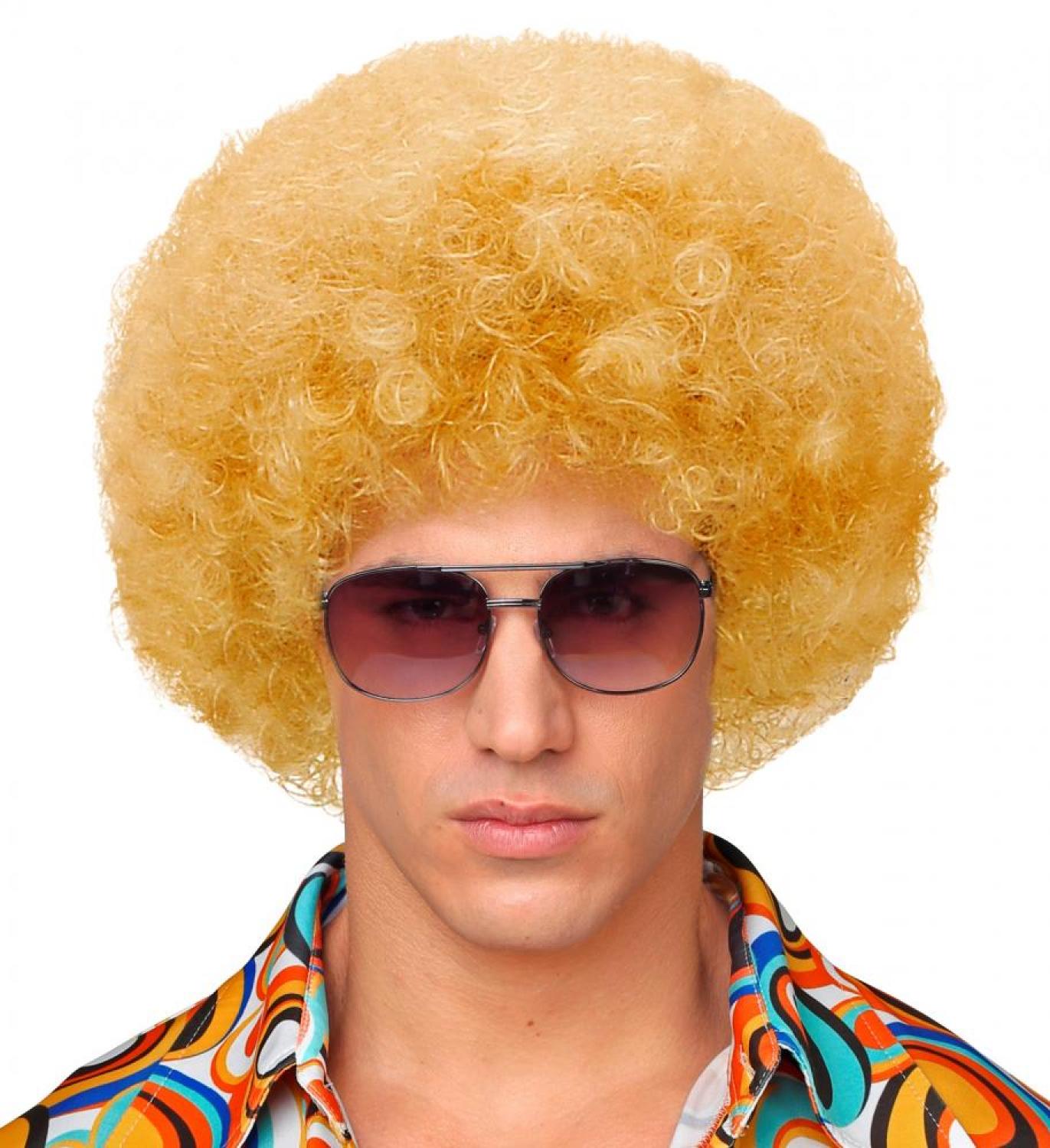 Perruque afro blond