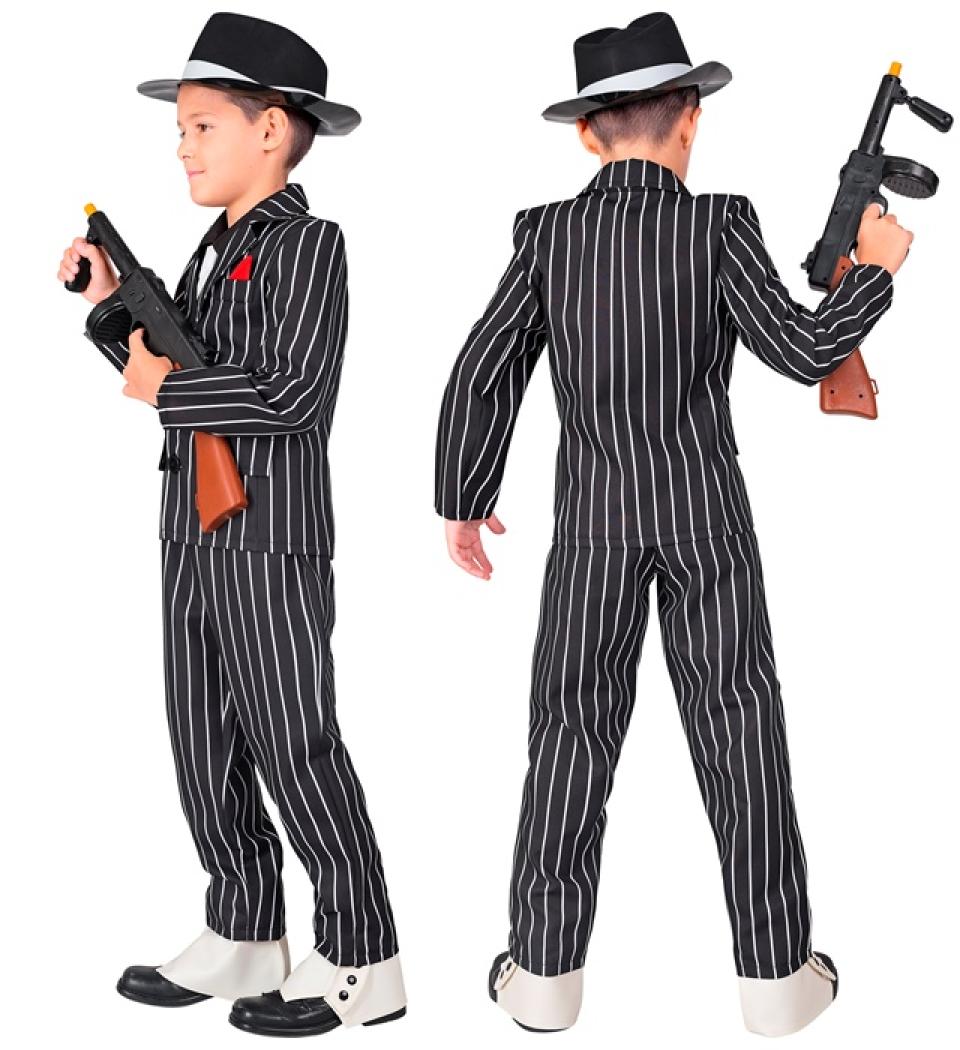gangster à rayures ou Gomez Addams taille 5/7 ans