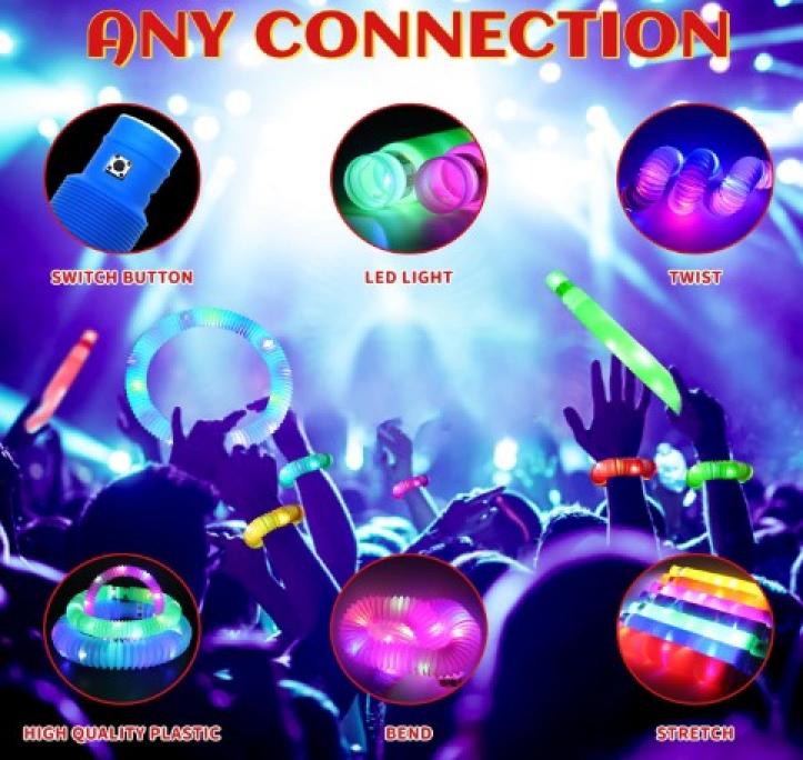 Bâton Pop Fidget Led lumineux 64cm 