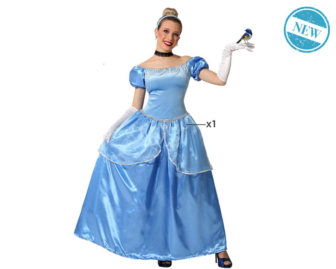 Princesse bleue de contes taille XS/S