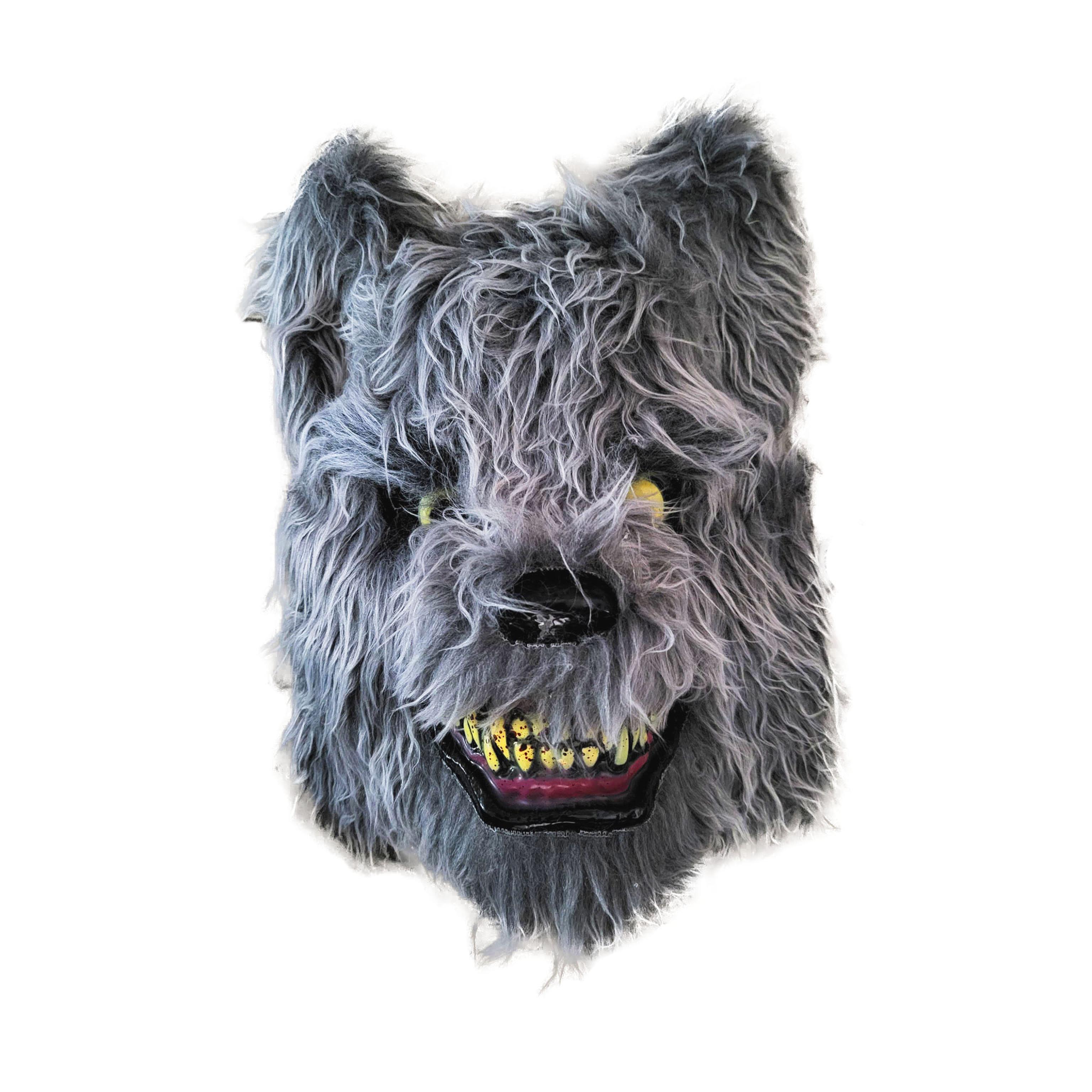 Masque de loup à poils gris