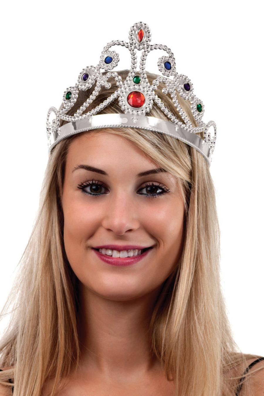 Couronne de reine argentée