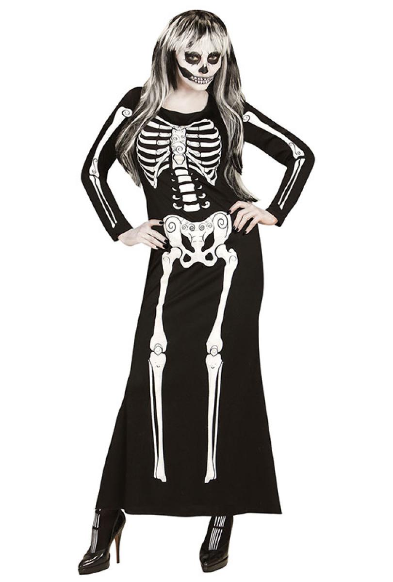 Robe longue squelette taille L