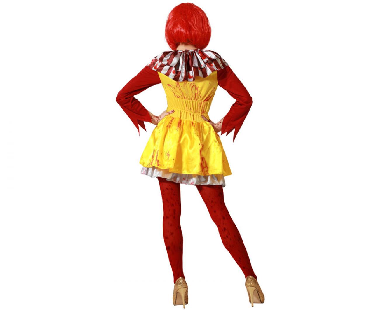 Clownette jaune rouge psychopathe taille XS/S