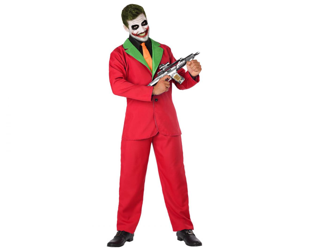Joker rouge bouffon taille S