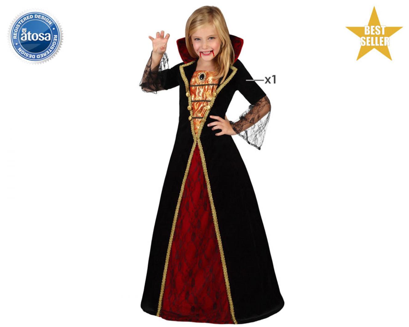 Vampiresse baroque taille 3/4 ans
